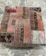 Turkish Kilim Ottoman Pouffe 39"x39"x12" #04-P