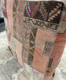 Turkish Kilim Ottoman Pouffe 39"x39"x12" #04-P