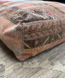 Turkish Kilim Ottoman Pouffe 39"x39"x12" #04-P