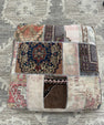 Turkish Kilim Ottoman Pouffe 39"x39"x12" #18-P