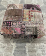 Turkish Kilim Ottoman Pouffe 39"x39"x12" #19-P