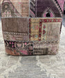 Turkish Kilim Ottoman Pouffe 39"x39"x12" #19-P