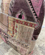 Turkish Kilim Ottoman Pouffe 39"x39"x12" #19-P