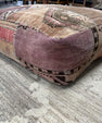 Turkish Kilim Ottoman Pouffe 39"x39"x12" #19-P