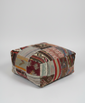 Turkish Kilim Ottoman Pouffe 39"x39"x12" #24-P