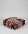 Turkish Kilim Ottoman Pouffe 39"x39"x12" #01-P