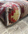 Turkish Kilim Ottoman Pouffe 39"x39"x12" #01-P