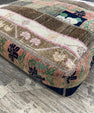 Turkish Kilim Ottoman Pouffe 39"x39"x12" #03-P