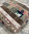 Turkish Kilim Ottoman Pouffe 39"x39"x12" #03-P