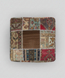 Turkish Kilim Ottoman Pouffe 39"x39"x12" #23-P