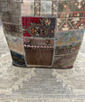 Turkish Kilim Ottoman Pouffe 39"x39"x12" #23-P