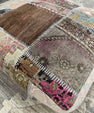 Turkish Kilim Ottoman Pouffe 39"x39"x12" #23-P