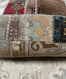 Turkish Kilim Ottoman Pouffe 39"x39"x12" #23-P
