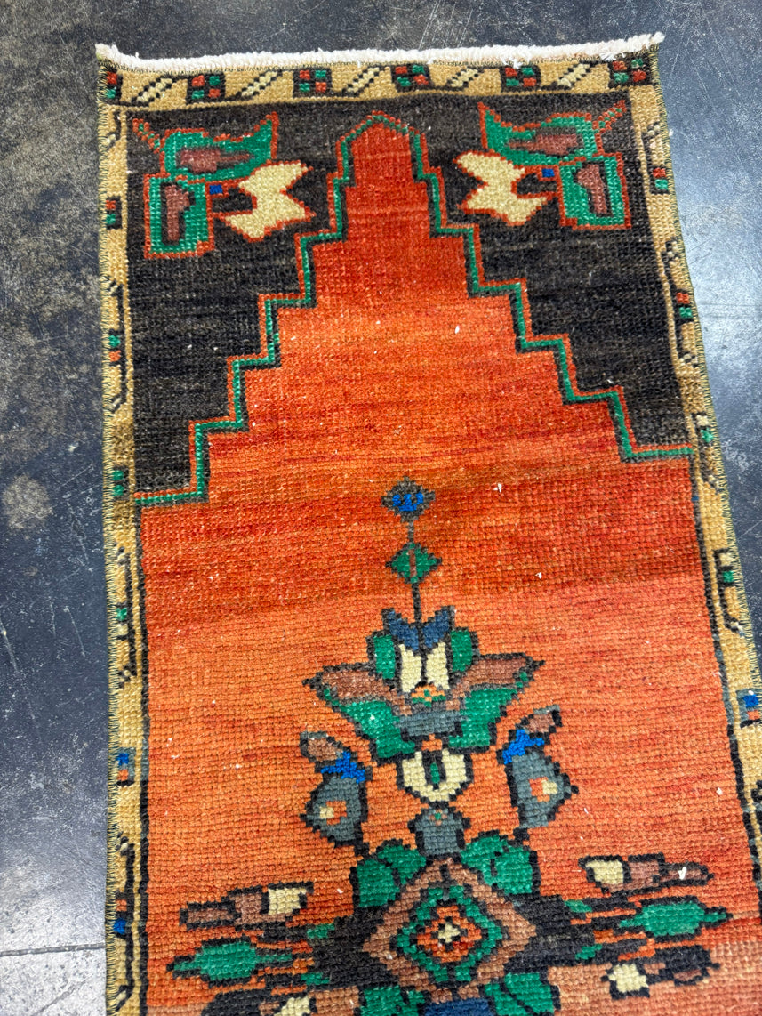 Turkish Yastik Rug 1'4" x 4' #23724