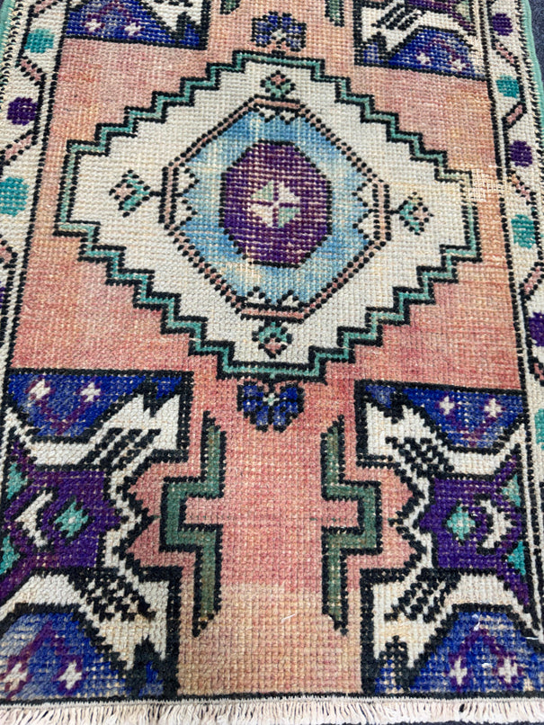 Turkish Yastik Rug  1'10" x  2'11" #23911