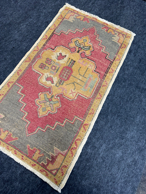 Turkish Yastik Rug  1'11" x  3'7" #23961