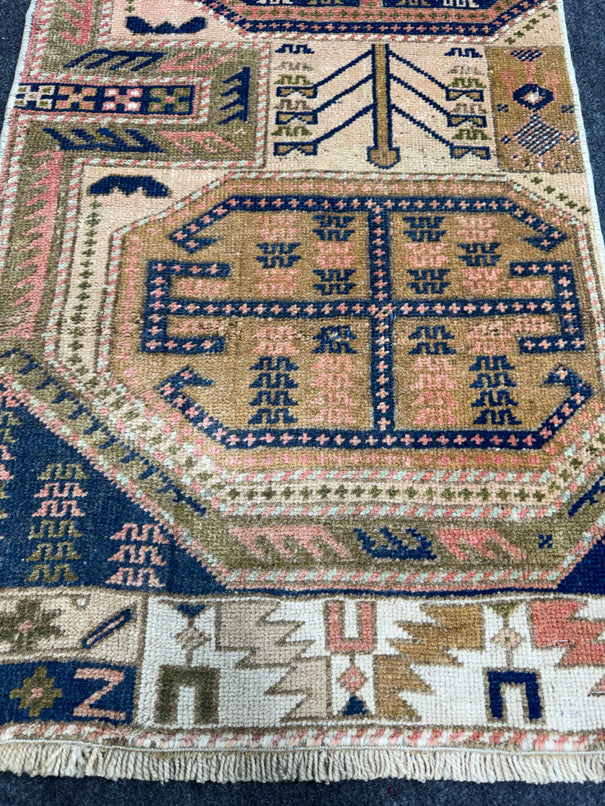 Turkish Yastik Rug  1'11" x  3'2" #23964