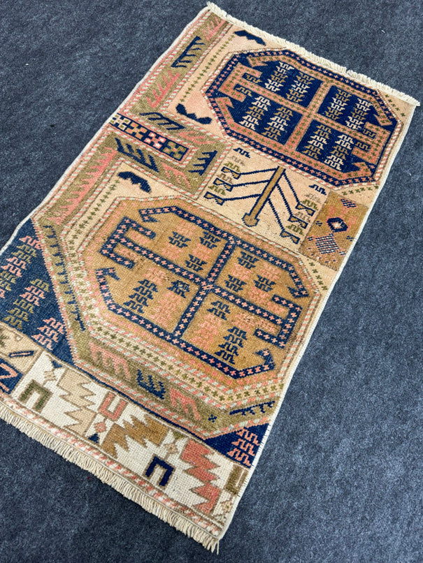 Turkish Yastik Rug  1'11" x  3'2" #23964