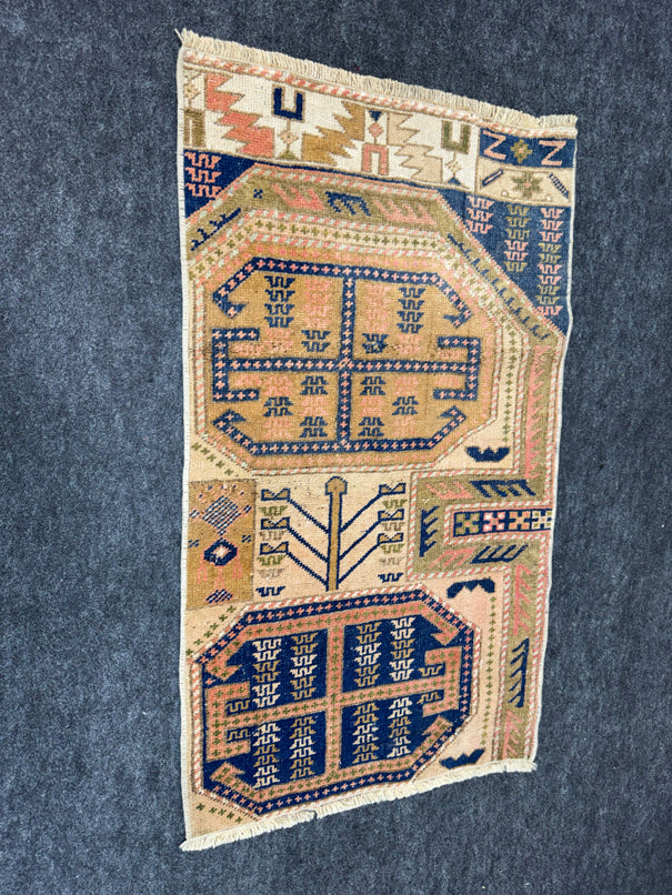 Turkish Yastik Rug  1'11" x  3'2" #23964