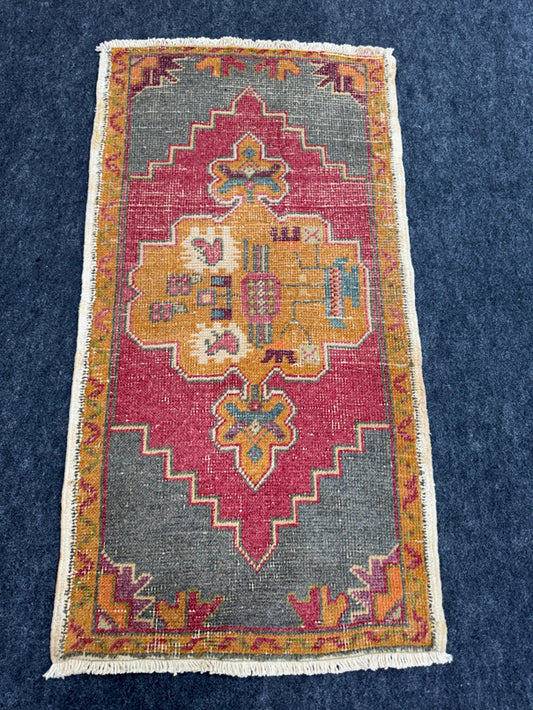 Turkish Yastik Rug  1'11" x  3'8" #23962