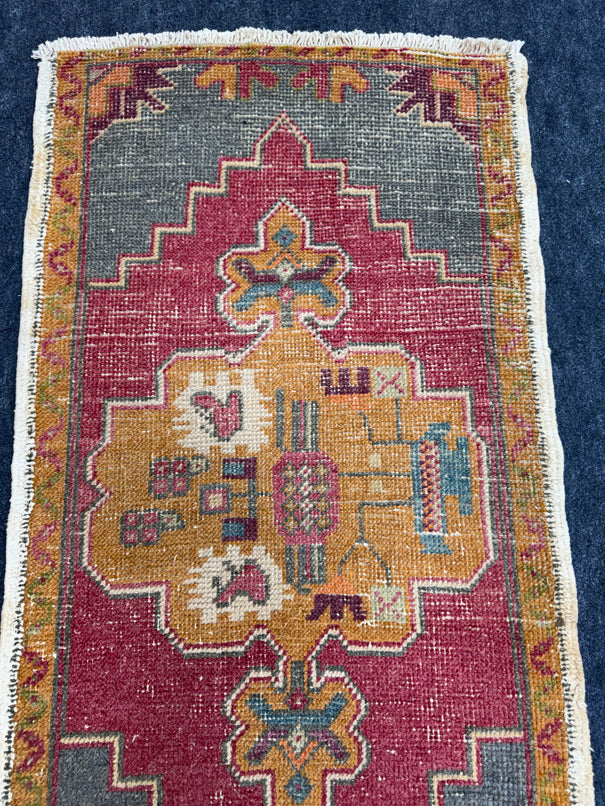 Turkish Yastik Rug  1'11" x  3'8" #23962