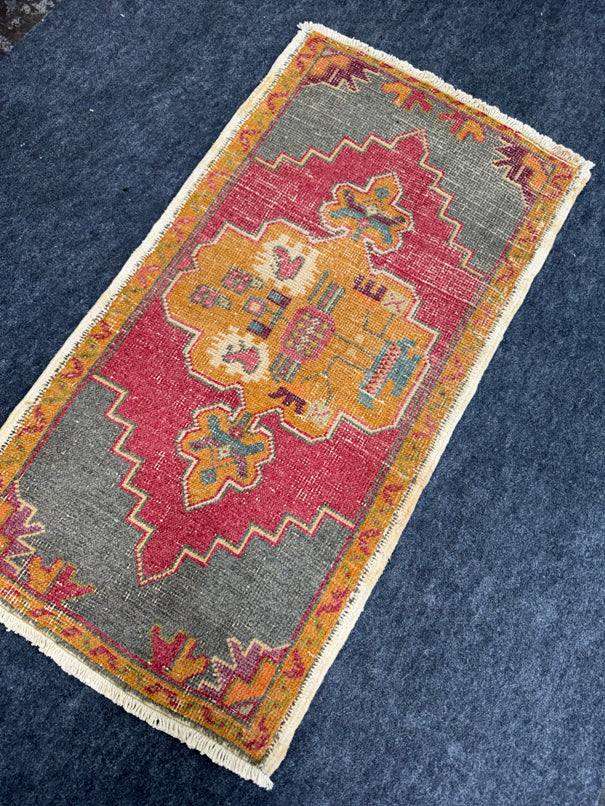 Turkish Yastik Rug  1'11" x  3'8" #23962
