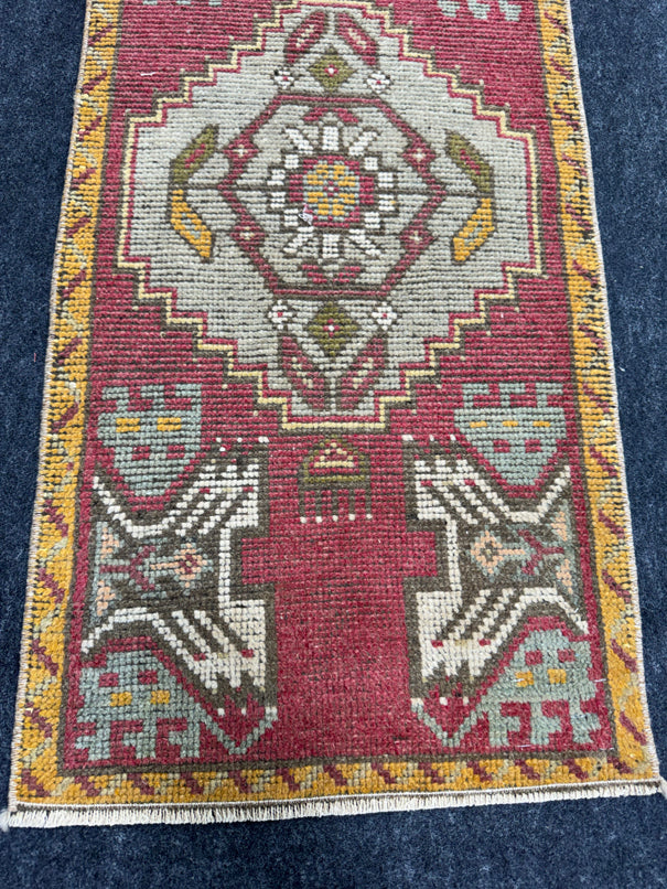 Turkish Yastik Rug  1'6" x  3' #24012