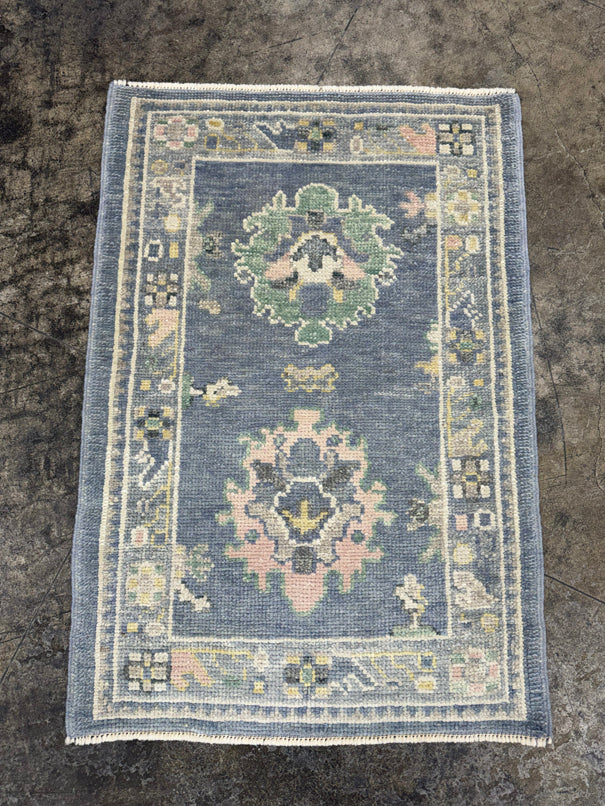 Turkish Oushak Rug 2'3" x 3'3" #24329
