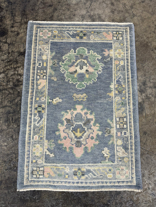 Turkish Oushak Rug 2'3" x 3'3" #24329