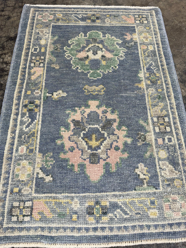 Turkish Oushak Rug 2'3" x 3'3" #24329