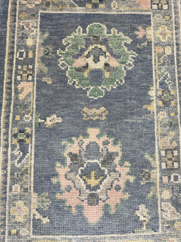 Turkish Oushak Rug 2'3" x 3'3" #24329
