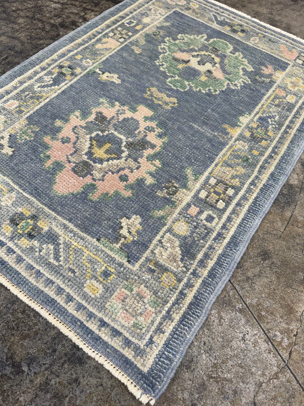 Turkish Oushak Rug 2'3" x 3'3" #24329