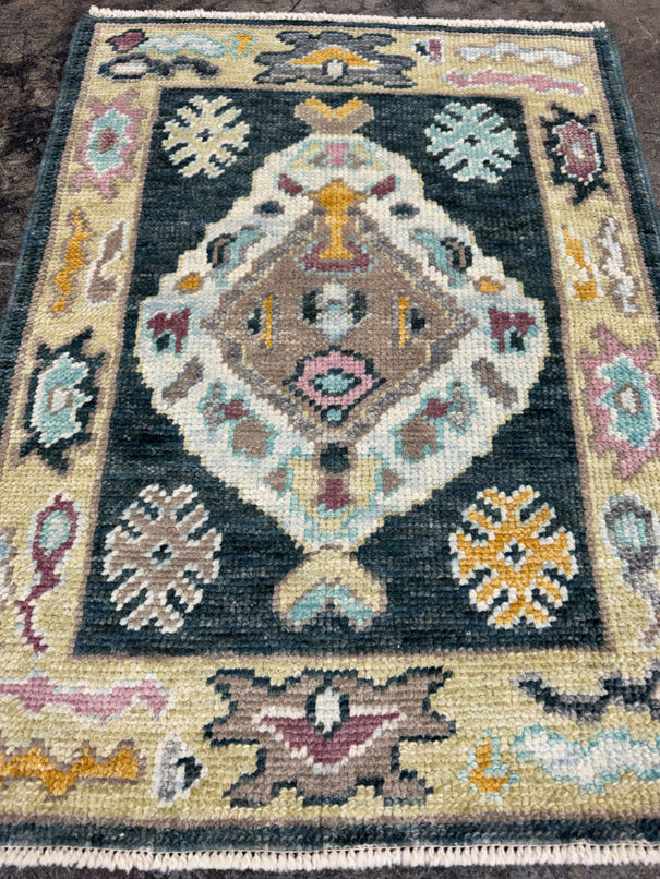 Turkish Oushak Rug 2'2' x 2'10" #24330