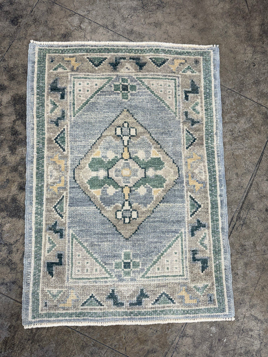 Turkish Oushak Rug 2'1' x 2'11" #24331