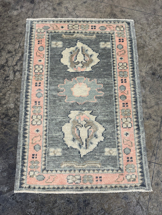 Turkish Oushak Rug 2'3" x 3'4" #24334