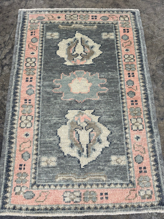 Turkish Oushak Rug 2'3" x 3'4" #24334