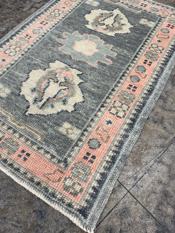Turkish Oushak Rug 2'3" x 3'4" #24334