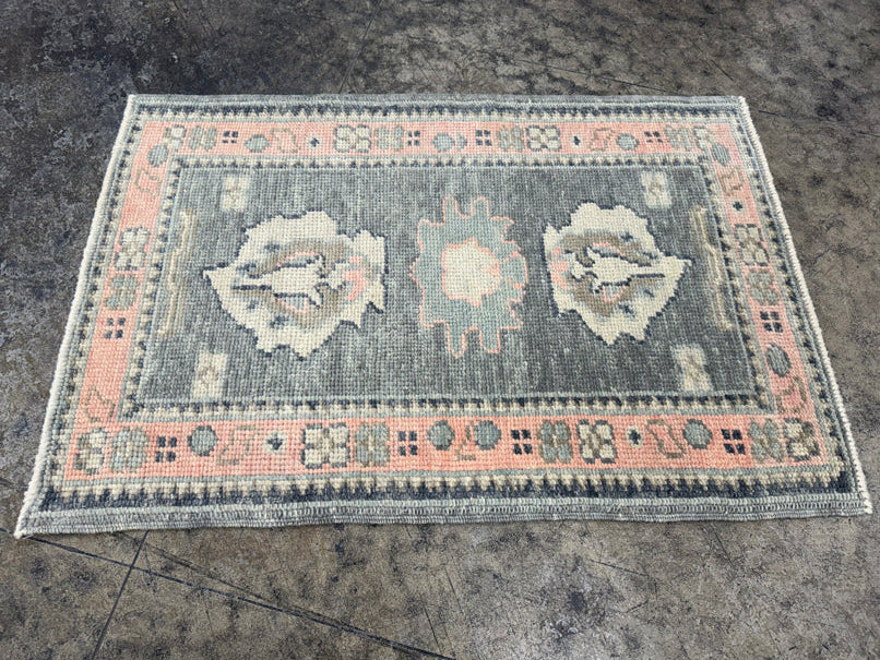 Turkish Oushak Rug 2'3" x 3'4" #24334