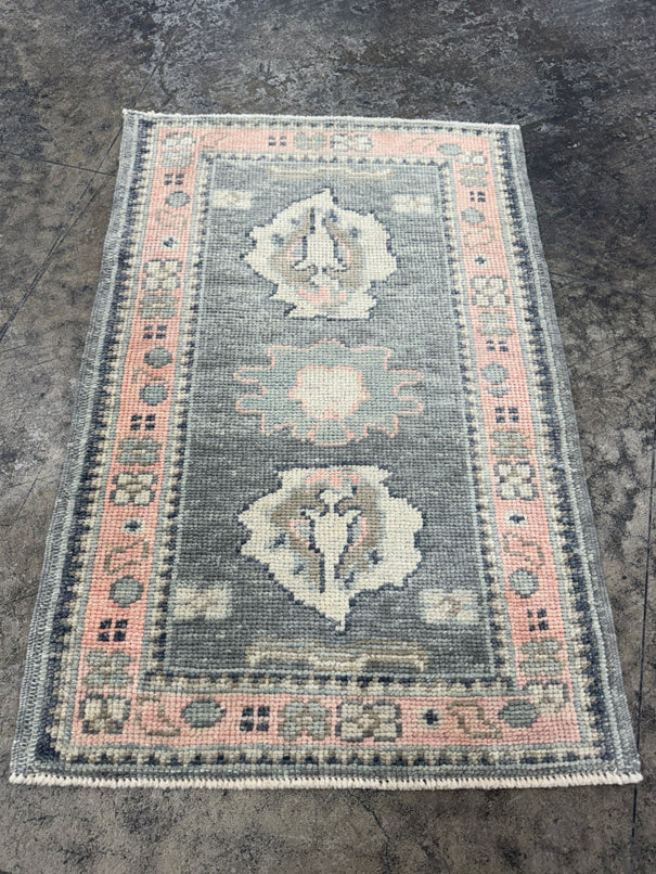 Turkish Oushak Rug 2'3" x 3'4" #24334