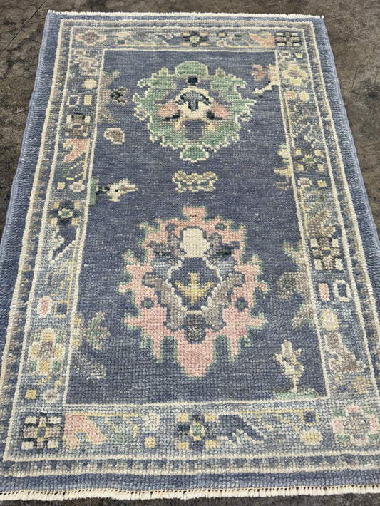 Turkish Oushak Rug 2'3" x 3'4" #24336