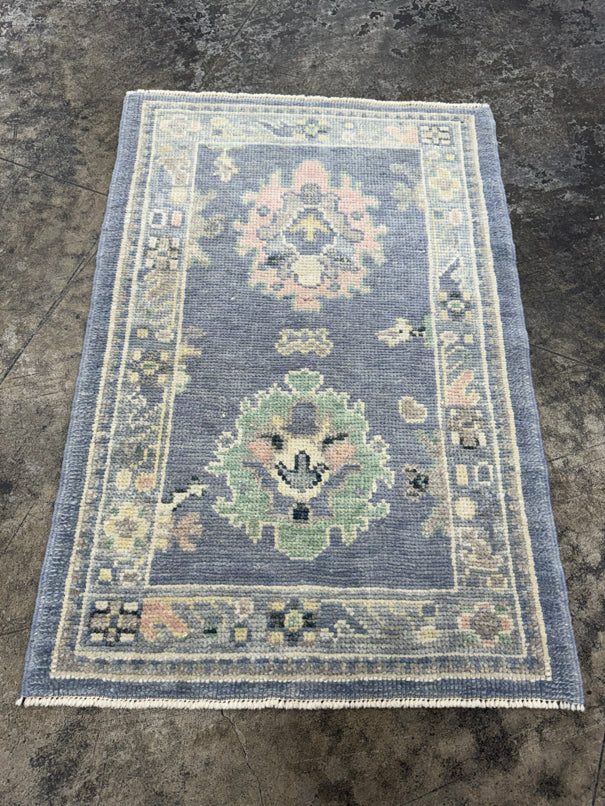 Turkish Oushak Rug 2'3" x 3'4" #24336