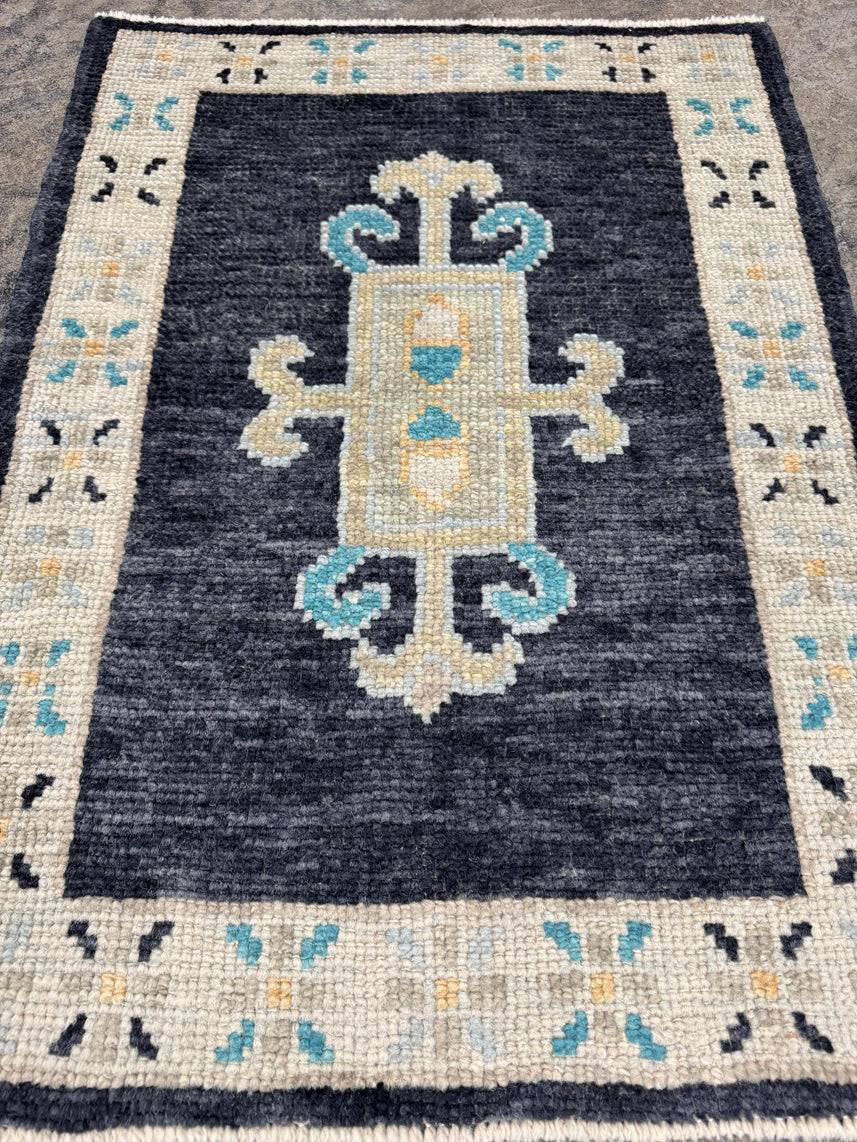 Turkish Oushak Rug 2'4" x 3'1" #24337