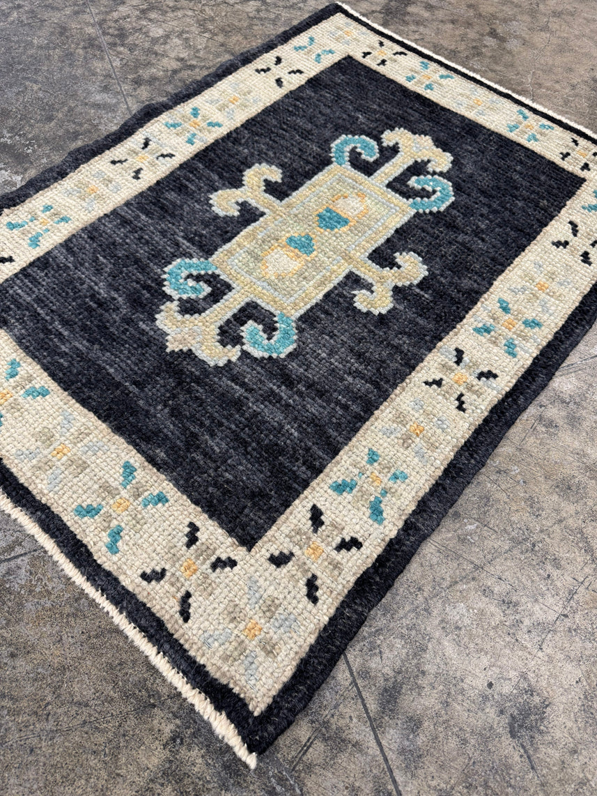 Turkish Oushak Rug 2'4" x 3'1" #24337