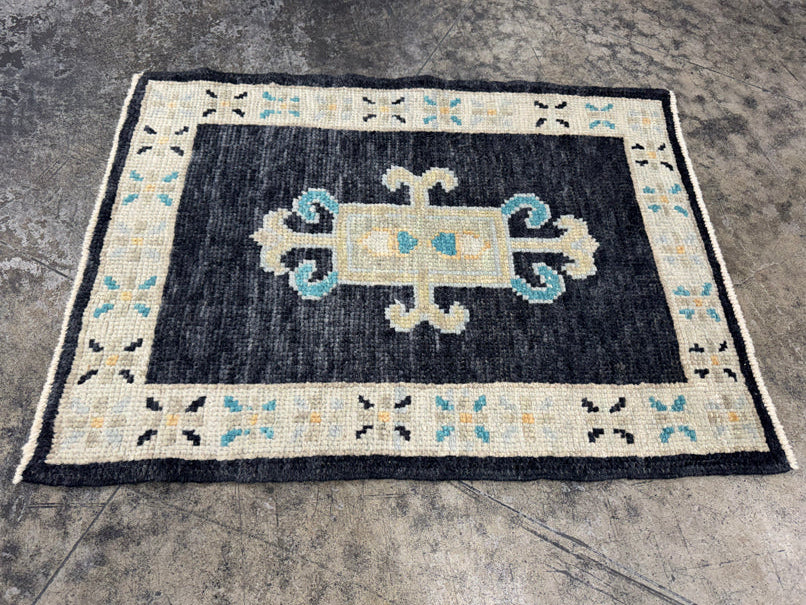 Turkish Oushak Rug 2'4" x 3'1" #24337