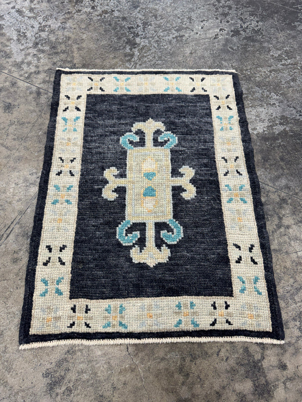 Turkish Oushak Rug 2'4" x 3'1" #24337