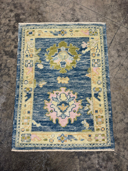 Turkish Oushak Rug 2'4" x 3'3" #24332