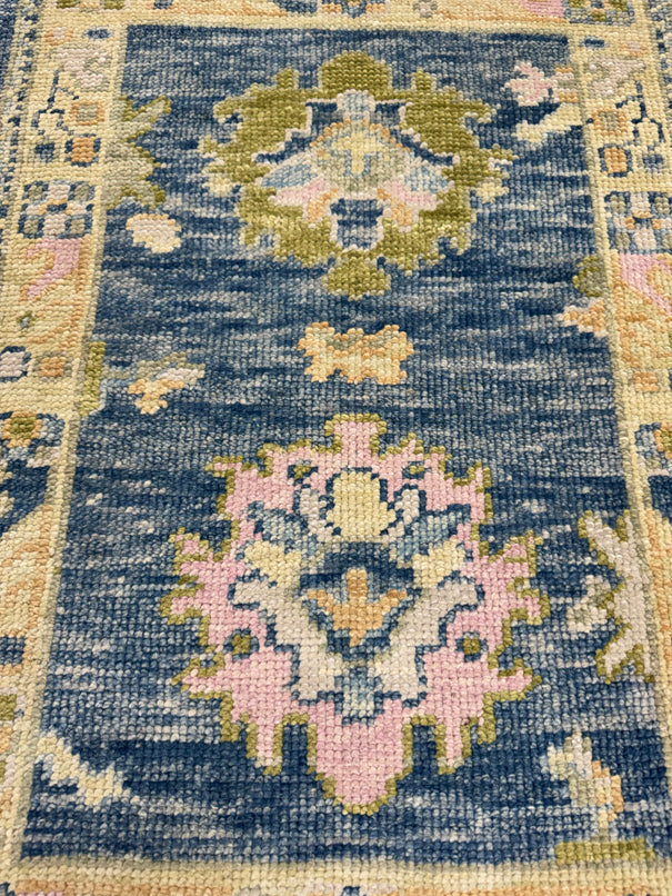 Turkish Oushak Rug 2'4" x 3'3" #24332