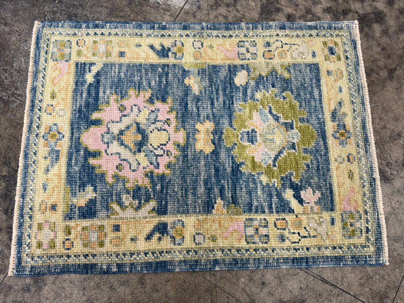 Turkish Oushak Rug 2'4" x 3'3" #24332