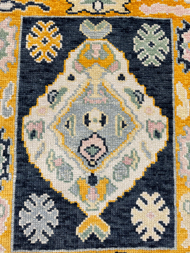 Turkish Oushak Rug 2'2" x 2'11" #24338