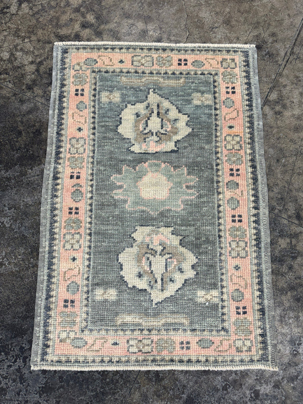 Turkish Oushak Rug 2'3" x 3'3" #24339